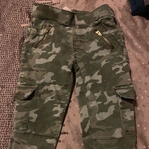 Justice size 12 camo pants, slim fit